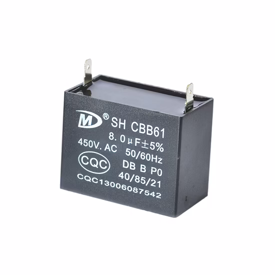 Cbb61 450V 2.5UF 폴리프로필렌 필름 커패시터 팬 커패시터