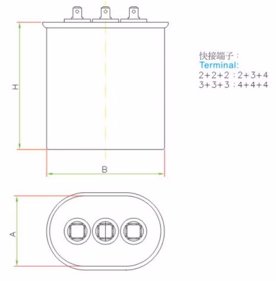 40UF AC 부품 알루미늄 전해 커패시터